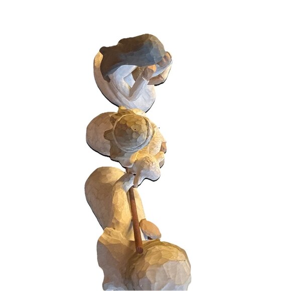 Willow Tree Nativity Set 3pc Joseph Mary Baby Jesus Shepherd Lamb Demdaco 1999 - Picture 4 of 10